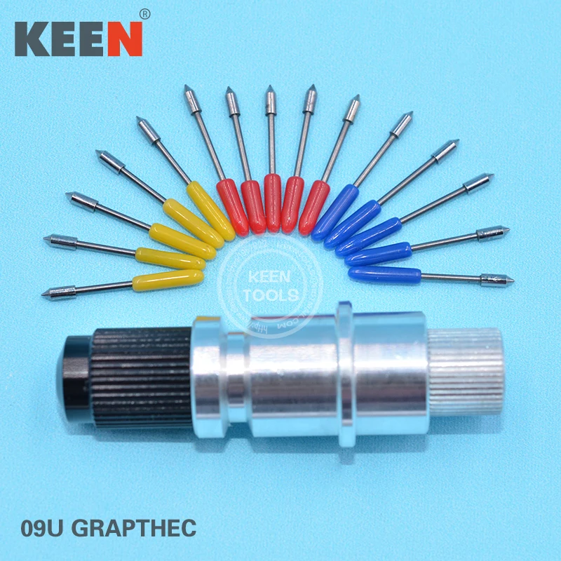

1Pcs Graphtec CB09U Blade Holder+15Pcs 30 45 60 Cutting Plotter Blades For Graphtec CB09U Vinyl Cutter