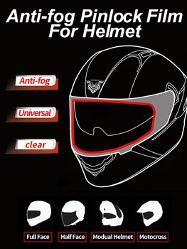 

NEW ARRIVAL VCOROS Univeral Clear Anti-fog Pinlock Flim For Full Face Half Face Motocross Modual Motorcyle Helmet Anti-fog Lens