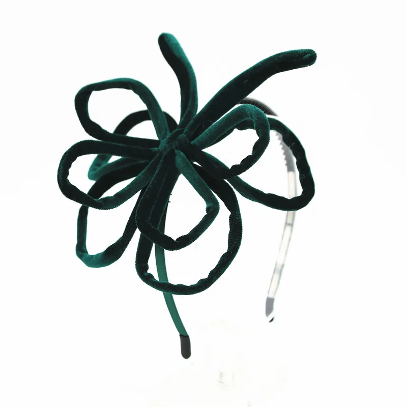 WINTER NEW VELVET WIRE BUTTERFLY HEADBANDS FASHION GIRLS HAIRBAND