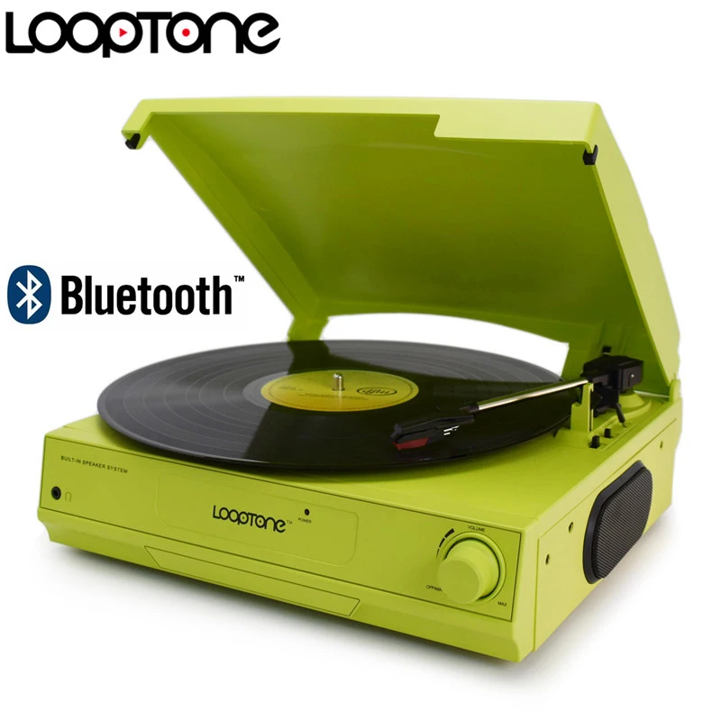 turntable with built in speakers and bluetooth