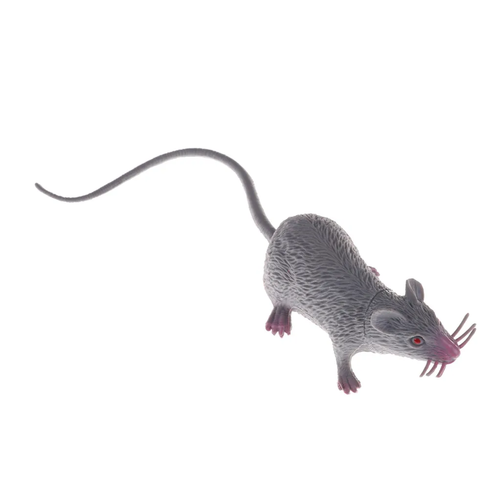 Prank Toys 22cm Small Rat Fake Lifelike Mouse Model Prop Halloween Gift Party Decor