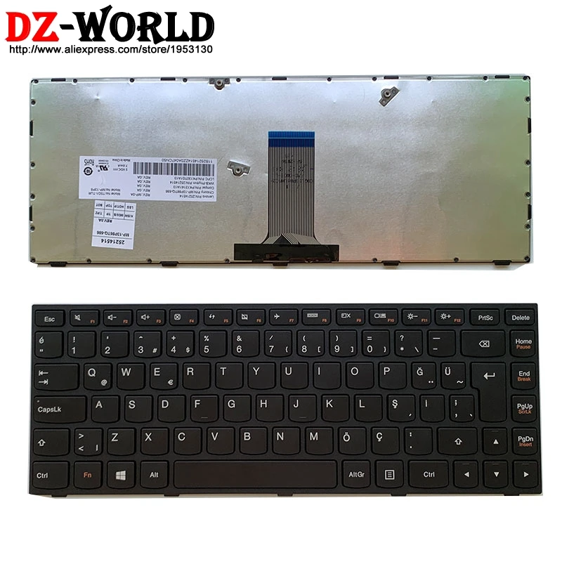 Новинка/Оригинальная клавиатура из Турции для ноутбука Lenovo 500-14см фотография Φ 80