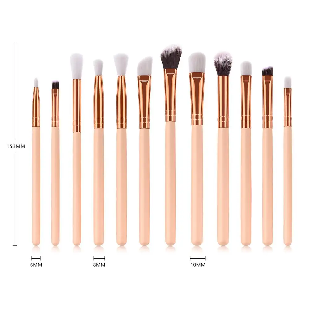 SAIANTTH 12pcs eyes makeup brushes set tool Make up Toiletry Kit Wool Brand pincel maleta de maquiagem Nose Shadow Eyeliner lip