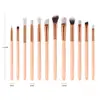 SAIANTTH 12pcs eyes  makeup brushes set tool Make up Toiletry Kit Wool Brand pincel maleta de maquiagem Nose Shadow Eyeliner lip ► Photo 2/6