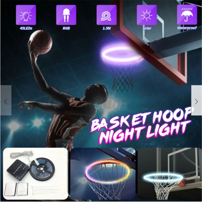 Basketball Hoop Led Light Shoot Basket Hoops Sensor Activated
