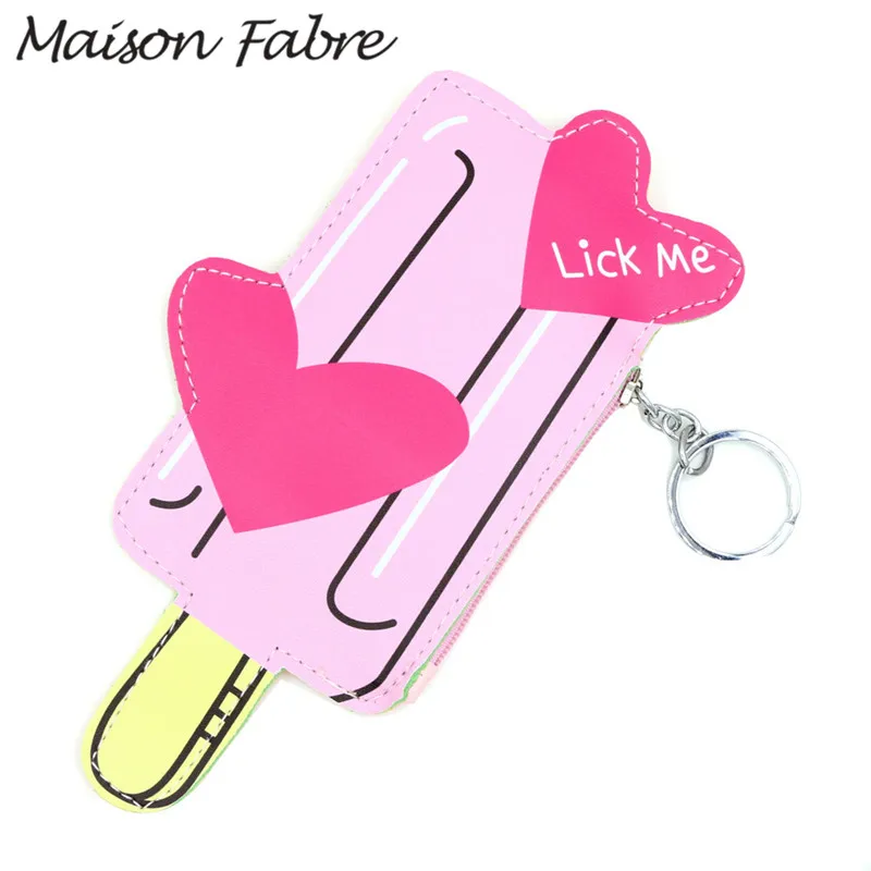 Maison fabre 2019 кошельки с персонажами мультфильмов мороженое мини детский кошелек Подходит для женщин, девушек и девочек. кожа Мода маленький