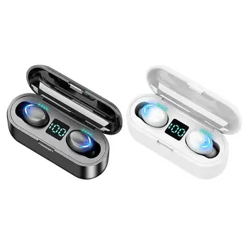 

F9 TWS Wireless Bluetooth Earphone LED Display Stereo Headset w/Charge Box