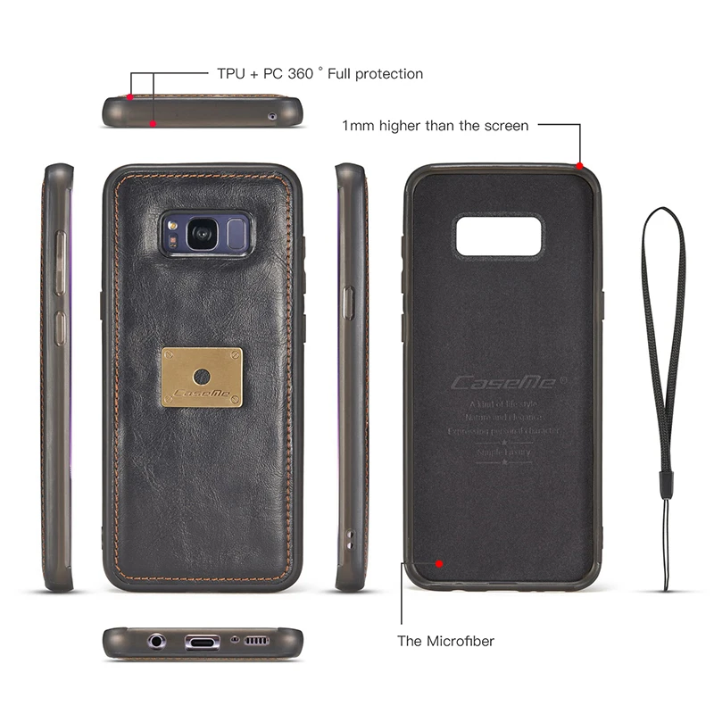 Кошелек чехол для телефона для samsung Galaxy S8 S8 Plus Роскошный кожаный флип-чехол защитный чехол для samsung Galaxy S9 Plus Note 8