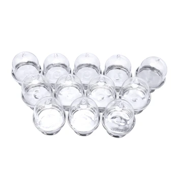 

12x Mini Cake Stand Cupcake box Wedding Party Plastic Candy Box Transparent Silver
