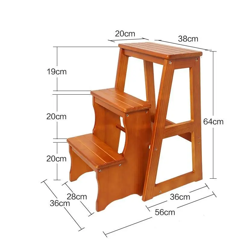 Скамейка для табурета Escalera, складывающаяся в помещении Ванная комната для пожилых, кухонный складной деревянный стул, стул Escaleta, стремянка, стремянка - Цвет: MODEL V