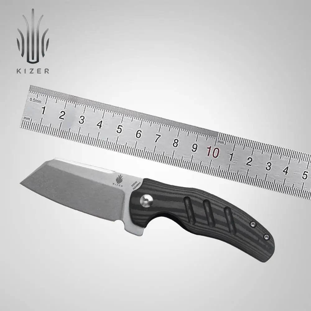

Kizer folding knife KI3488A4 C01C Mini 2020 new carbon fiber handle pocket knife designed by sheepdog