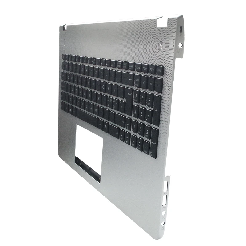 Skup Nowa klawiatura laptopa bezel dla ASUS X501U N56 N56V N56VM N56VZ N56SL srebrny Topcase górna obudowa do opierania dłoni C powłoki podświetlenie