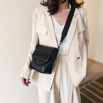 

pu leather bucket metal chain women 2020 retro hot sale small book bag cross body bucket bag messenger bag book bags