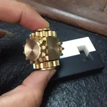 Кубический Спиннер/анти-стресс связь 4 шестерни спин Finger игры металл латунь взрослые настольные игрушки P31B