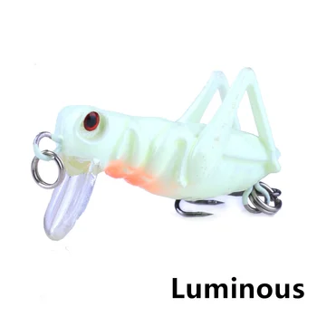 

1pcs/winter Sea fishing Bionic simulation insect hard bait3.3cm/3gArtificial Crank bait Rotating barb hook lure Fishing supplies