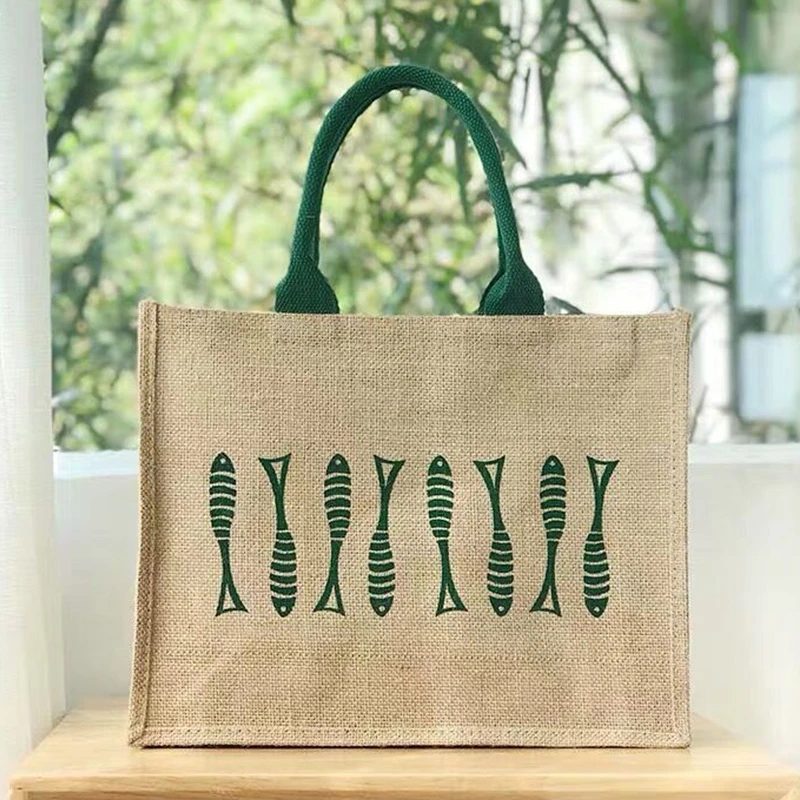 Tentación campana Arthur Conan Doyle Bolsas de yute con logotipo personalizado para compras, bolsos de mano  femeninos de tela de yute, para comestibles con diseño impreso, venta al  por mayor, 200 unids/lote|Bolsas para compras| - AliExpress