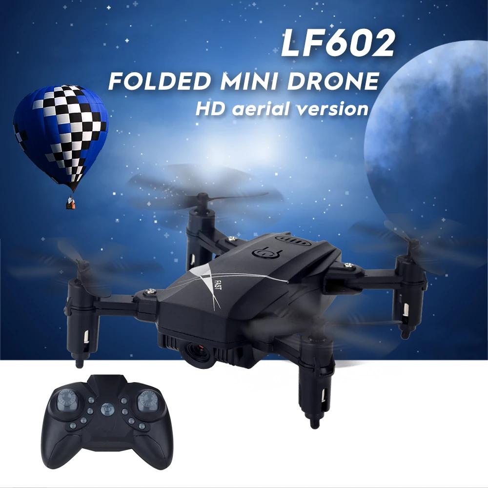 LF602 мини Дрон складной с WiFi HD камера Радиоуправляемый квадрокоптер Вертолет FPV дроны пульт дистанционного управления квадрокоптером игрушки малыш