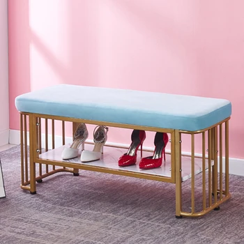 

Nordic door change shoe stool home doorway entrance storage storage try on shoe stool living room rest sofa bench