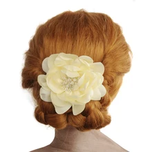 TRiXY H54 ручной работы цветок свадебные гребни невесты заколки для волос аксессуары украшения головы Стразы невесты головные уборы