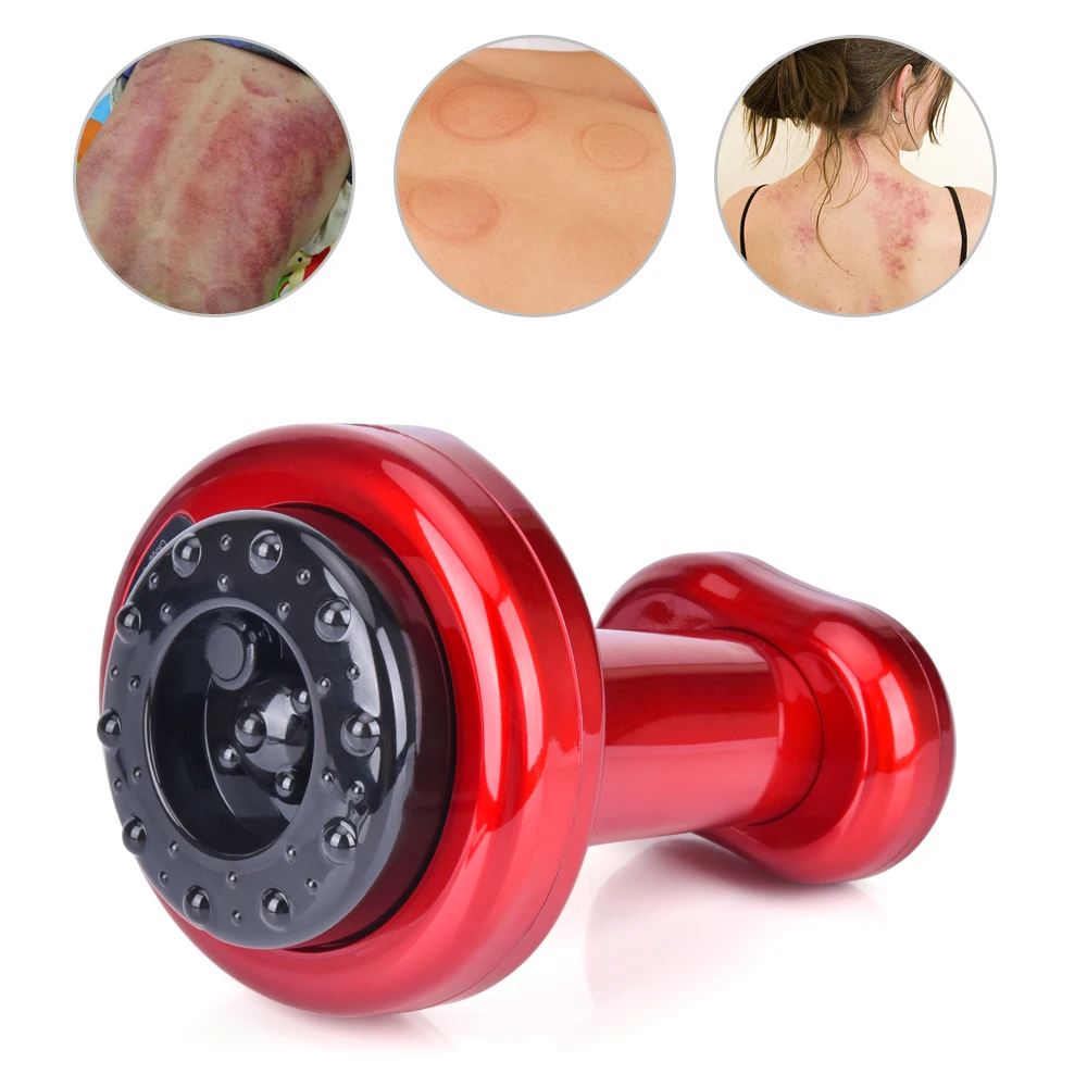 Electric Guasha Massager Ultrasonic RF Scraping Tool Fat Removal Body Slimming Stimulate Acupoint Detoxification Cupping Massage