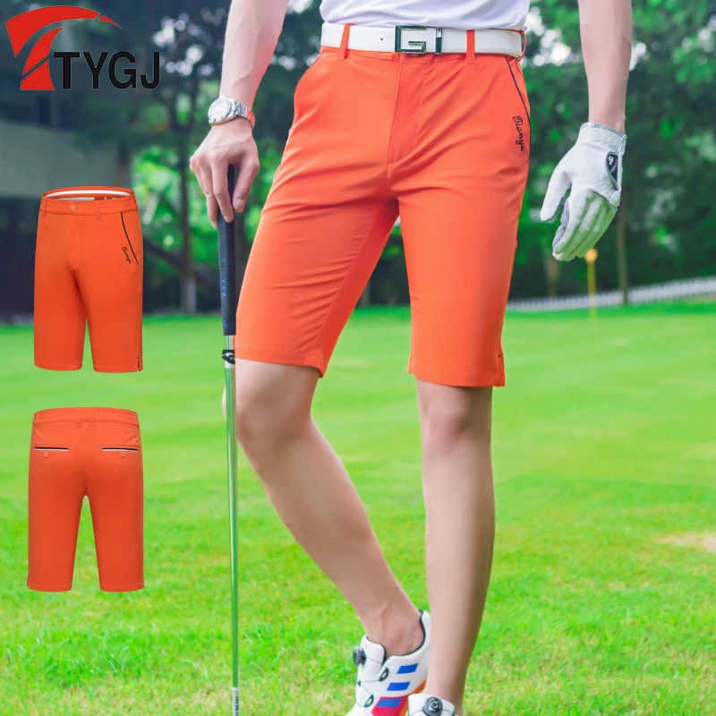 Pgm мужские летние шорты для гольфа дышащие эластичные повседневные шорты свободного кроя удобная одежда для гольфа D0809