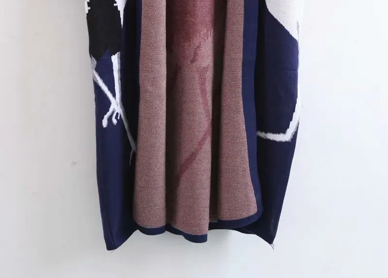 Длинный кардиган, свитер женский зимний жаккардовый кран винтажный вязаный кардиган пальто оверсайз Тренч штормовка s775