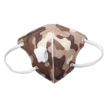 

10 pcs Fast Shipping Child Face Mask Vertical Folding Non-woven fabric Mask With Breath Valve Anti Dust Anti-Bacterial Mask