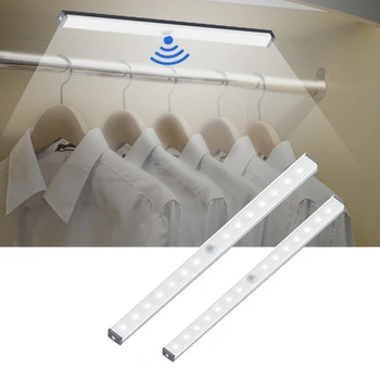 

LED Light Kitchen Cabinet Lights Closet PIR Motion Sensor Led Strip For Led Bar Stairs Wardrobe Light Indoor Home Night Bedroom