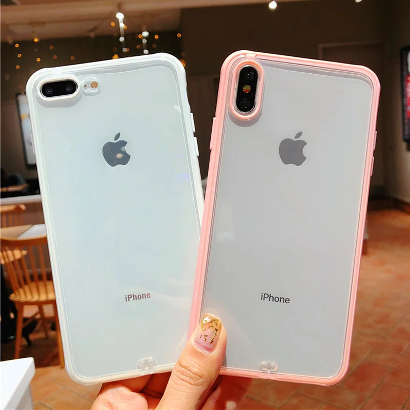 Lovebay противоударный бампер прозрачный силиконовый чехол для телефона для iPhone 11 Pro X XR XS Max 8 7 6 6S Plus прозрачный мягкий ТПУ задний Чехол