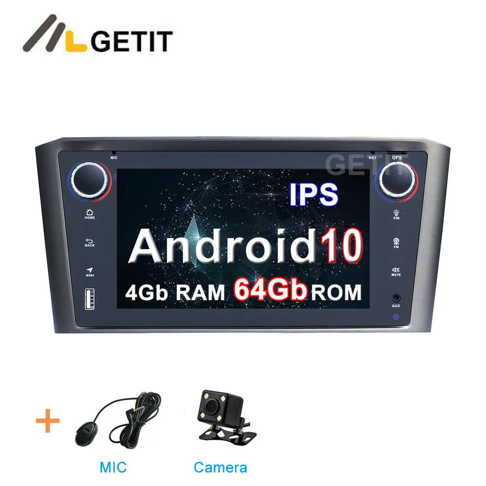 4G CAMERA DSP ips Android 10 автомобильный dvd-плеер стерео для Toyota Avensis T25 2002-2008 с wifi BT C ar gps радио - Цвет: 4G CAMERA