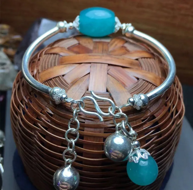 

925 Silver Amazonston Bracelets New Style Origional Design Natural Crystal DIY Accessories