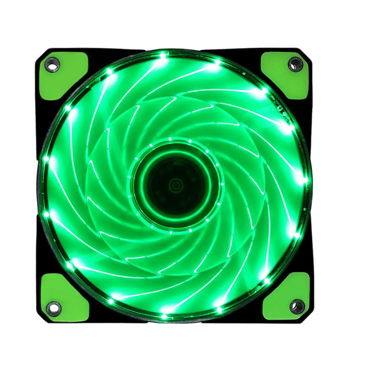 PC cooling fan led green 15 diodes 120mm | Компьютеры и офис