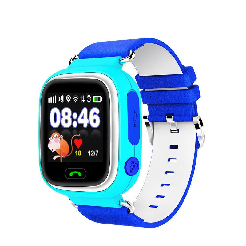 

1x Anti-Lost Kids Tracker SOS Call Phone Smart Watch Wrist+Charging Cable Set