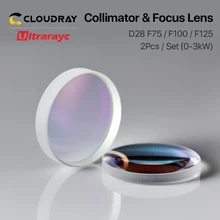 Ultrarayc kolimator i soczewka skupiająca D28 F75/F100/F125 2 sztuk/zestaw dla Raytools z włókna głowica do cięcia laserowego BT210S/BT230 BM109 Bodor WSX