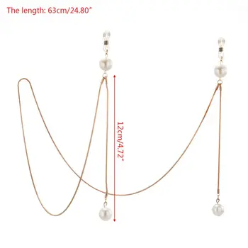 

Glasses Glasses Chain Pearl Pendant Gold Luxury Fashion Women Eyeglasses Reading Glasses String Lanyard Cord New Design Metal
