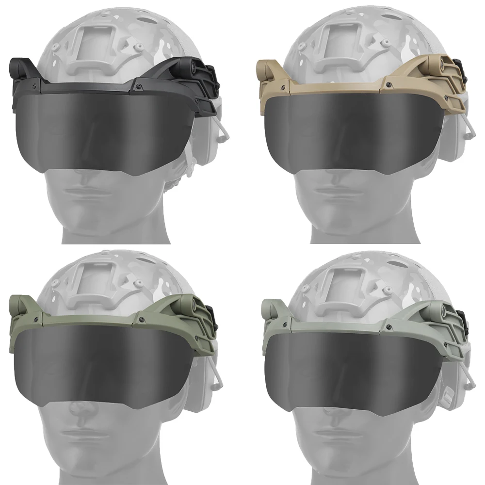 Tactical Fast Helmet Goggle Flip Up Protective Mask Goggle Antifog