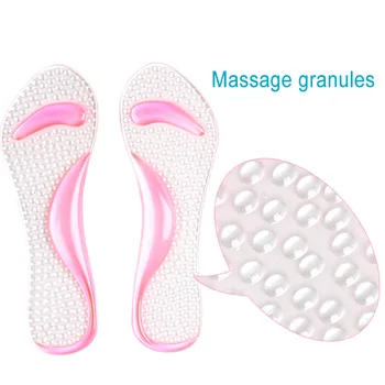 

Women Silicone Gel Insoles Arch Support Orthotic Flatfoot Prevent Foot Cocoon High Heels Shoes Pad LDO99