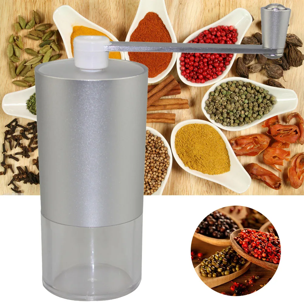 Bean Burr Rotary Tool Mill Coffee Grinder Home Travel Adjustable Ceramic Stone Mini Manual Stainless Steel Kitchen Portable| | - AliExpress