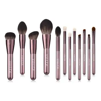 

VVHUDA Makeup Brushes 12Pcs Premium Synthetic Professional Foundation Blending Powder Concealers Eye Shadows Lip Cosmetic Kits