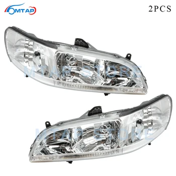 

MTAP 2PCS Front HeadLight Head lamp Assy Halogen For Honda For Accord CG CF 1998 1999 2000 2001 2002 headlight