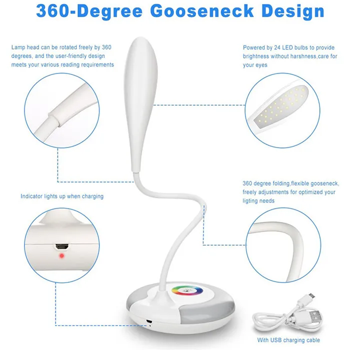 Touch Control LED Desk Lamp 7
