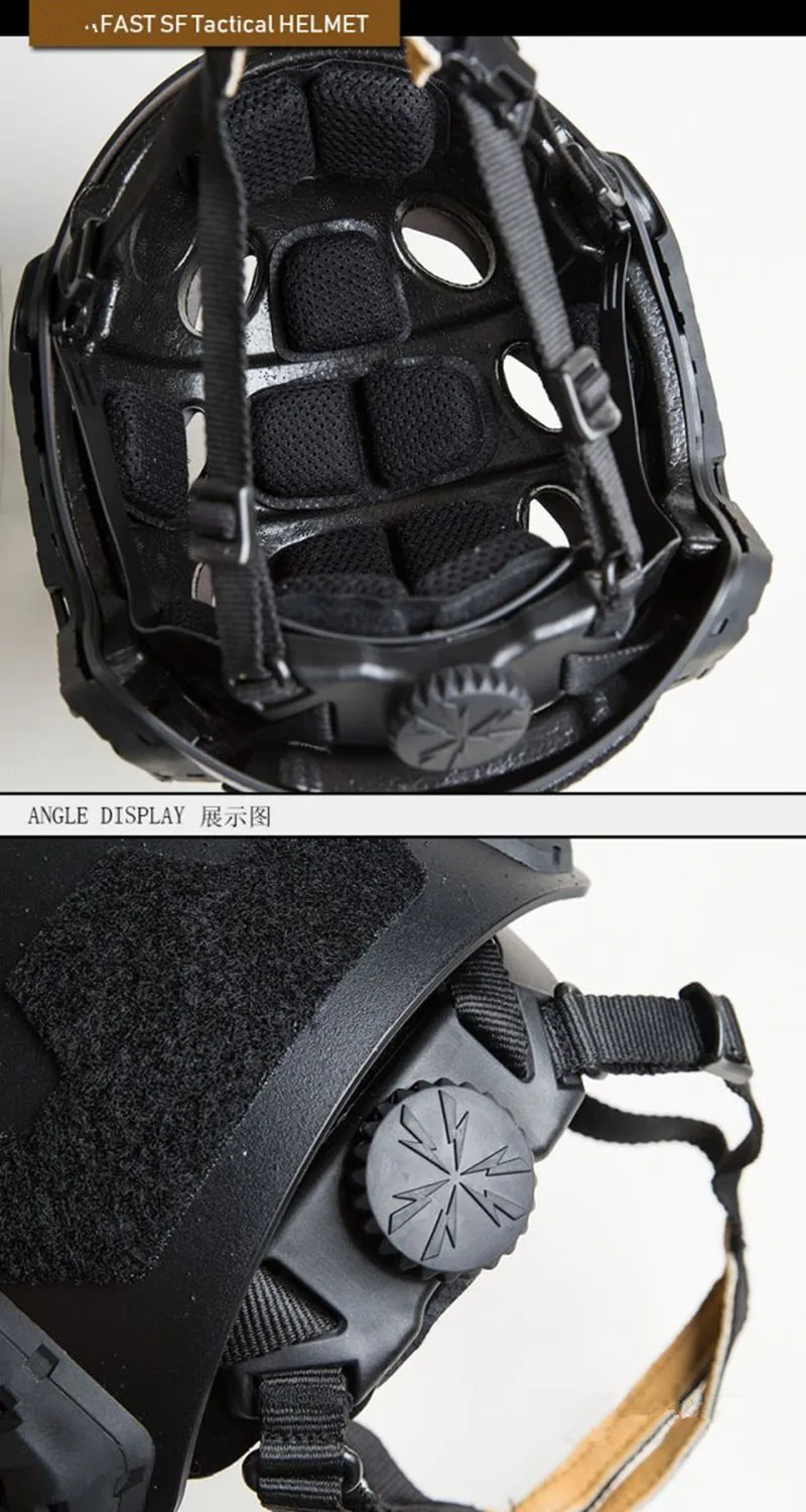 Tactical Helmet With Half Cover