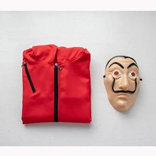 Máscara De película De Cosplay De Salvador Dalí para fiesta De Halloween, funda De dinero para el La Casa De Papel, máscara De disfraz para Cosplay