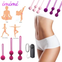 Silicone Vaginal Ball Sex Toy for Woman Vagina Kegel Balls Trainer Masturbator Female Exercise Pussy Tight Vibrator Egg Massager