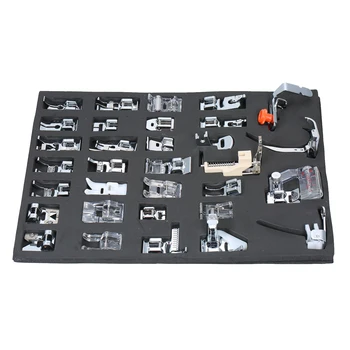 

32pc Presser Foot Set Domestic Sewing Machine Parts & Accessories Sewing Foot Household Electric Sewing Machine Presser Feet Set