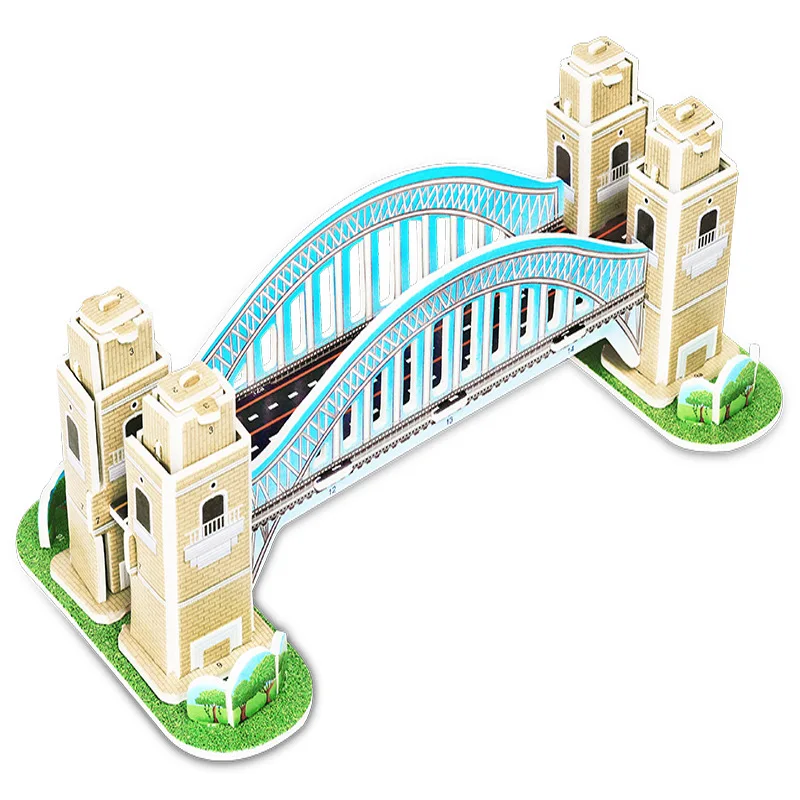 Привлекательный мультяшный замок сад зоопарк принцесса дом 3D Головоломка Бумажная модель Обучающие Развивающие игрушки для детей подарок для детей - Цвет: 3D Construction