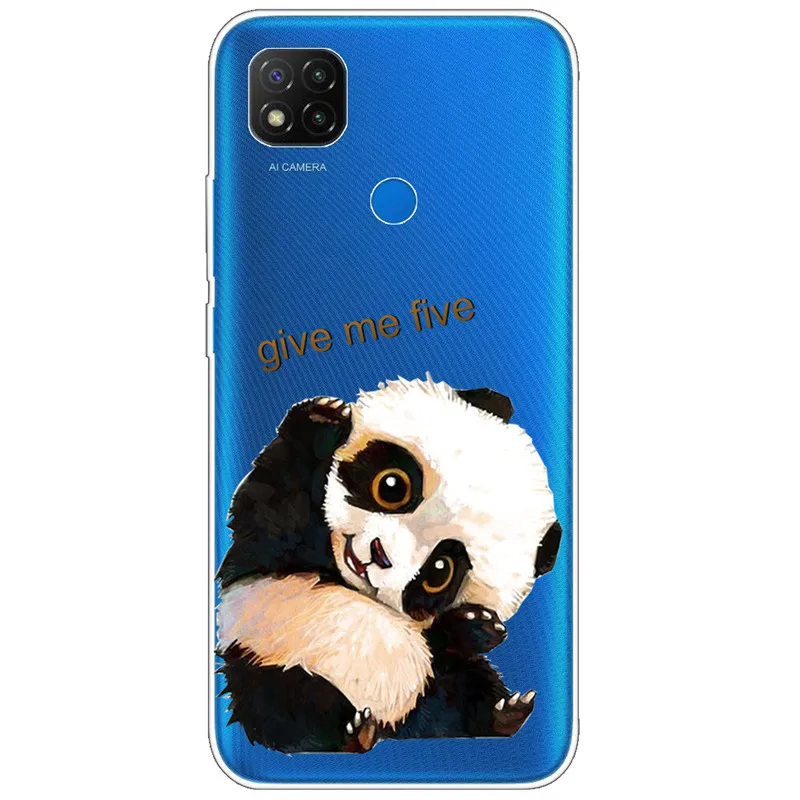 xiaomi leather case design For Xiaomi Redmi 9C NFC Case Transparent Soft Silicone Back Cover For Xiaomi Redmi9C NFC Case Clear TPU Redmi 9 C NFC 6.53'' Cat phone cases for xiaomi Cases For Xiaomi