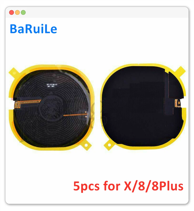 BaRuiLe 5 шт. беспроводной зарядный чип NFC катушка для iphone 8 Plus X P зарядное устройство