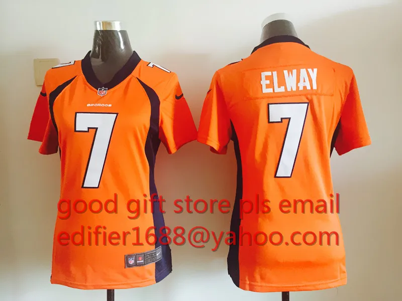 Сшитые женские футболки Denver s ladies 94 demarus Ware 7 John Elway 58 Von Miller 88 Demaryius Thomas 30 Anthony Davis - Цвет: Розовый