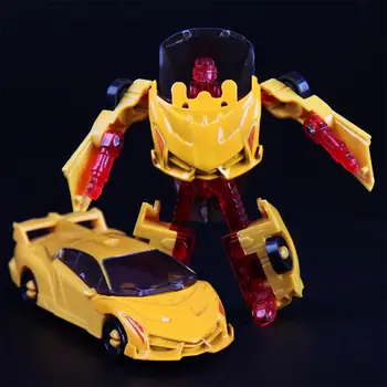 

Kuulee Manual Transformation Robot Car Alloy Car Model Toy Autobots Gift for Children Random Color
